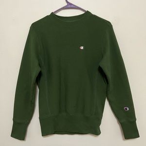 New Champion Reverse Weave forest green hoodie sweatshirt Unisex